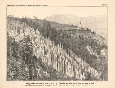Erdpyramiden Am Ritten Bei Bozen In Tyrol
