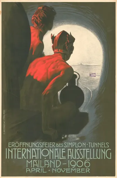 Eroffnungsfeier Des Simplon Tunnels Internationale Ausstellung Mailand 1906