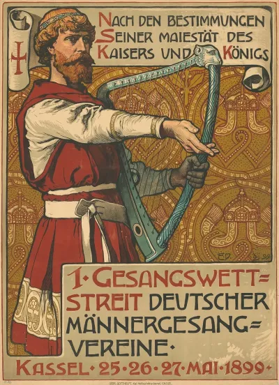Erster Gesangswettstreit Deutscher Mannergesangvereine Kassel 1899