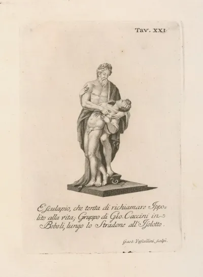 Esculapio Che Tenta Di Richiamare Ippolito Alla Vita Gruppo Di Gio