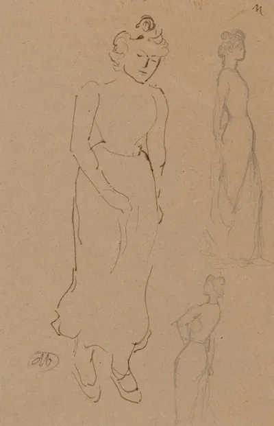 Etude De Femme Debout
