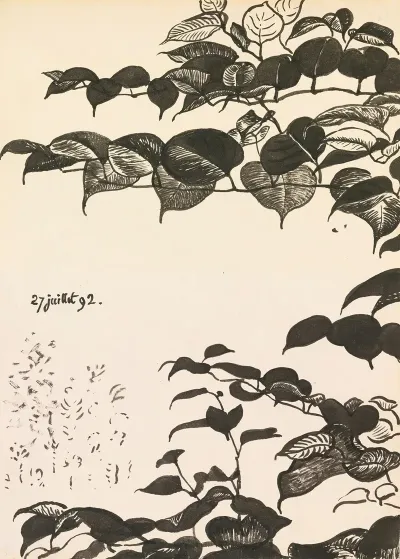 Etude De Feuillages Stylise