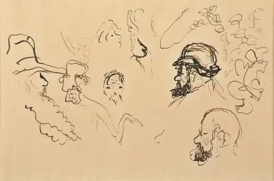 Etude De Tetes Pissarro Toulouse Lautrec
