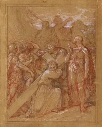 Etude Pour Un Chemin De Croix Jesus Tombe Pour La Troisieme Fois