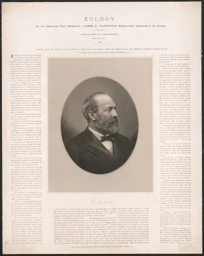 Eulogy On Our Martyred Chief Magistrate James A Garfield Respectively Dedicated To His Family