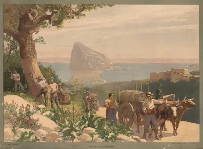 Europa Die Strasse Von Gibraltar