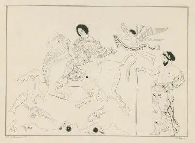 Europa Riding On The Bull Through The Sea