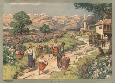Europa Rosenernte Am Balkan