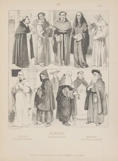 Europe Monastic Fashions