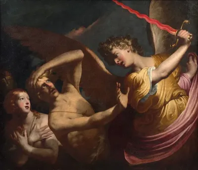 Eve Expelled From The Garden Of Eden