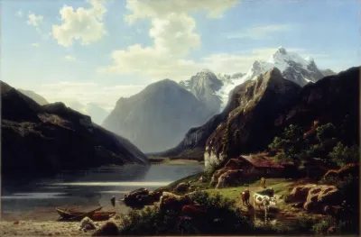 Evening At The Lake Shore