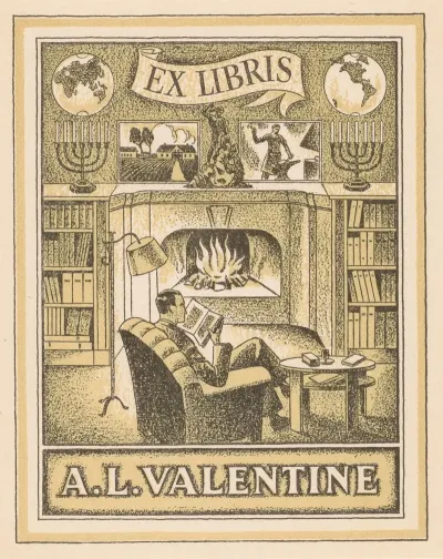 Ex Libris Van A L Valentine