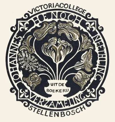 Ex Libris Van De Johannes Henoch Neethling Verzameling Ondergebracht Bij Victoria College In Stellenbosch