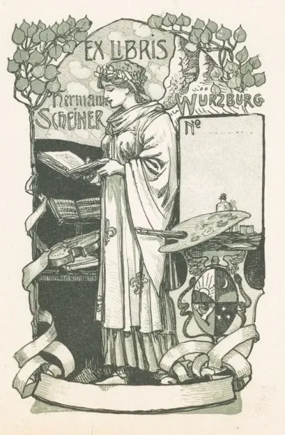 Ex Libris Van Hermann Scheiner