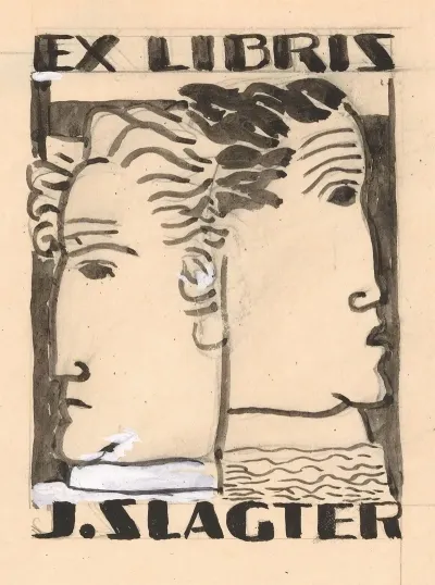 Ex Libris Voor J Slagter Ontwerp 2