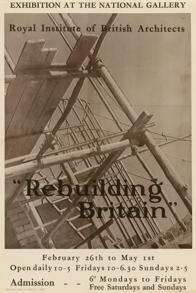 Exhibition At The National Gallery Royal Institute Of British Architects Rebuilding Britain