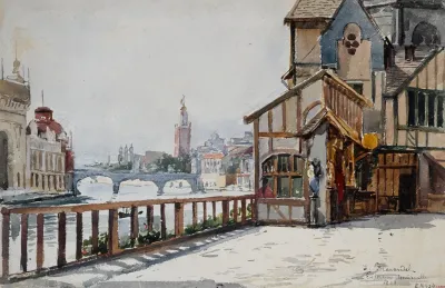 Exposition De 1900 Entree Du Vieux Paris