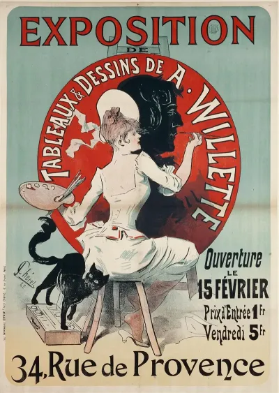 Exposition De Tableaux And Dessins De A Willette