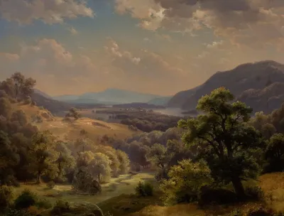 Extensive Landscape With Valley And Mountains The Susquehanna Valley