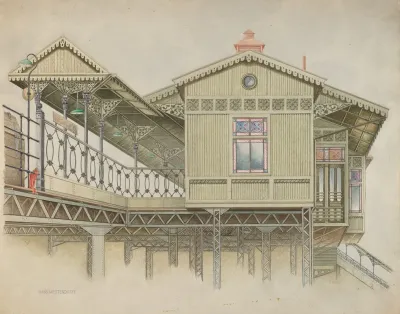 Exterior Of Elevated Station