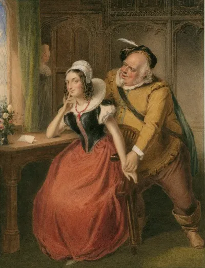 Falstaff Wooing Mistress Ford Merry Wives Of Windsor Act Iii Sc 3