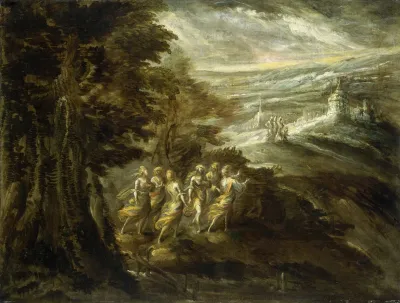Fantastic Landscape With Figures