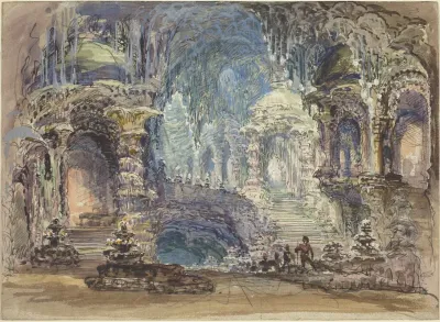 Fantastic Pavilions In A Grotto
