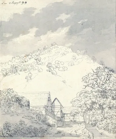Farmhouses By A Hillside