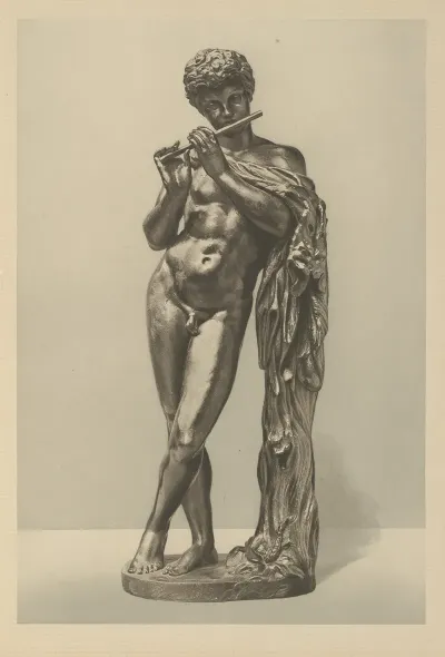 Faun With Flute Italian Late Xvi Century