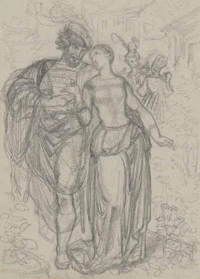 Faust Und Gretchen Im Hintergrund Marthe Und Mephisto 2