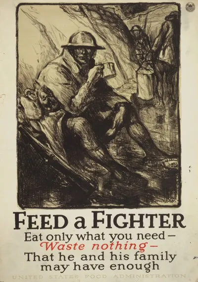Feed A Fighter Eat Only What You Need Waste Nothing That He And His Family May Have Enough