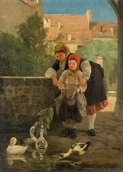 Feeding The Ducks