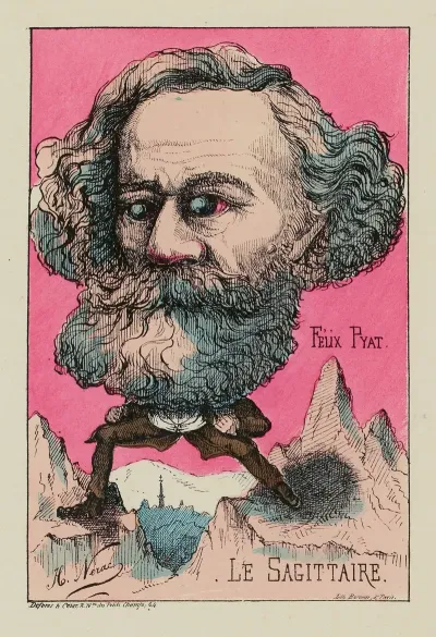 Felix Pyat Le Sagittaire Du Verbe Sagiter Courir A Pyat Ventre