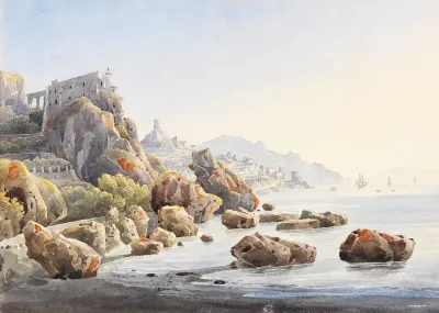 Felsenkuste Bei Amalfi