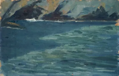 Felsenkuste Und Ruhiges Meer