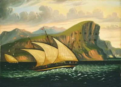 Felucca Off Gibraltar