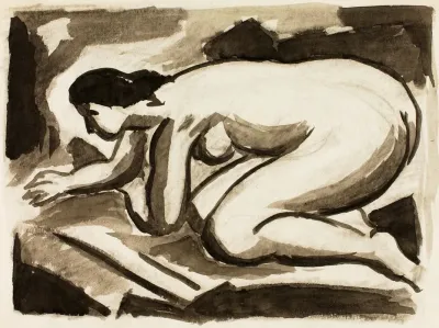 Female Nude On Hands And Knees