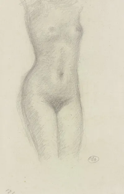 Female Nude Torso From The Front Ca 1935