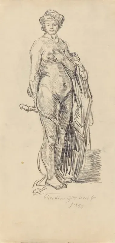 Female Nude With A Turban