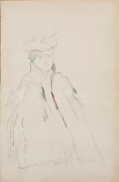 Femme A La Mante