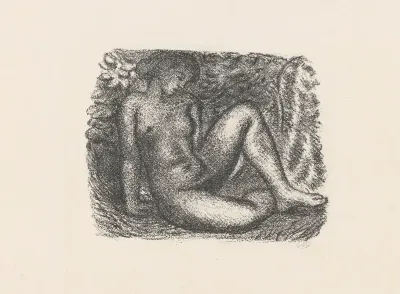 Femme Nue Assise Sous Des Feuillages