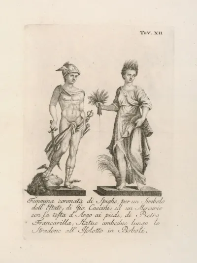 Femmina Coronata Di Spighe Per Un Simbolo Dellestate Di Gio Caccini