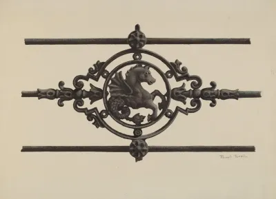 Fence Sea Horse Design