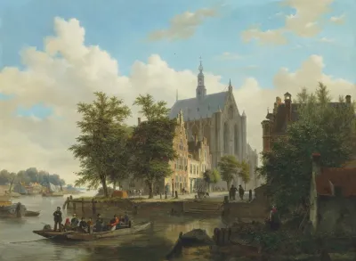 Ferry Crossing In Haarlem