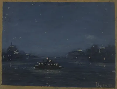 Ferryboat At Night