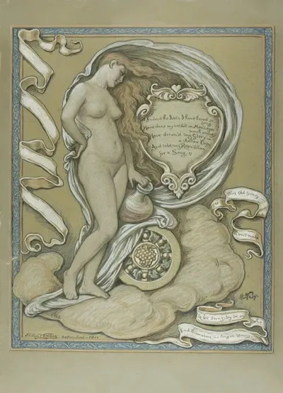 Figure Study For Rubaiyat Of Omar Khayyam