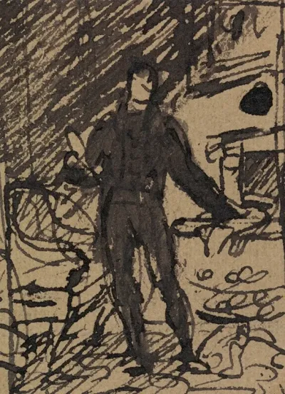 Figure Study Of A Man In A Formal Suit