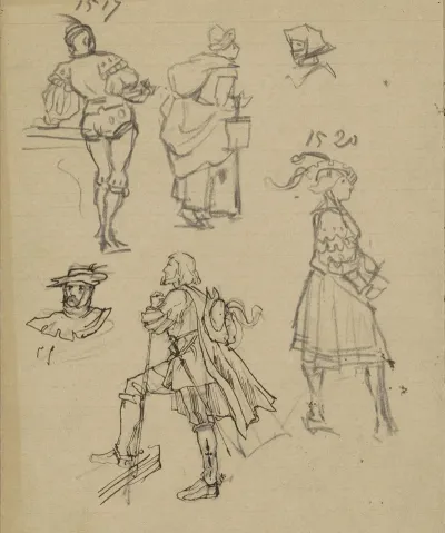 Figuren In Kostuums Uit 1517 1520