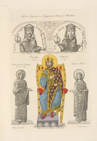 Figures Dempereurs Et Dimperatrice Dorient Doccident