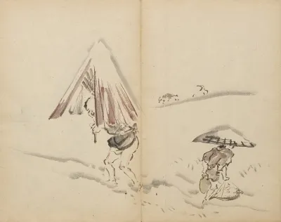 Figures In Snow